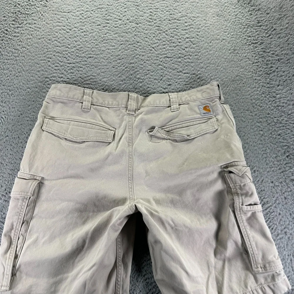 Carhartt Short Men 36 Beige Cargo Canvas Relaxed Fit Casual Summer Outdoor Beach
